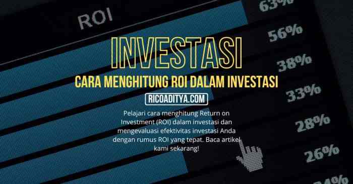 Cara menghitung return investasi untuk pemula