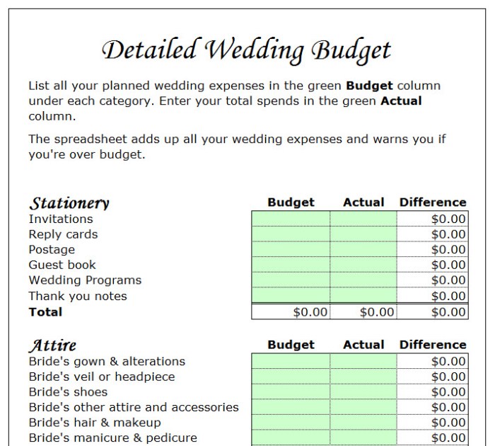 Excel spreadsheet cost