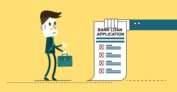Letter credit application sample rejection request