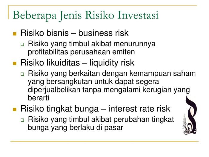 Memahami risiko dan keuntungan berbagai jenis investasi