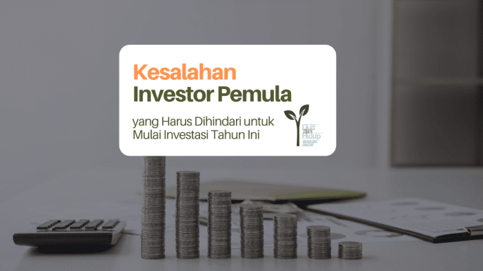 Menghindari kesalahan investasi yang umum dilakukan pemula