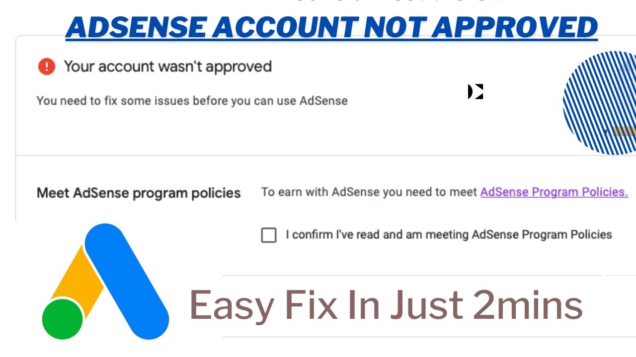 Cara mengatasi akun adsense yang ditolak dan solusi terbaiknya
