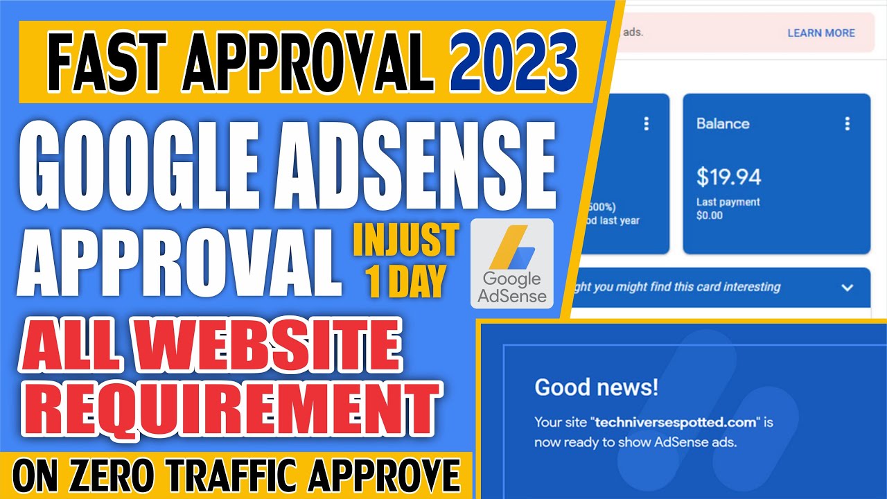 Adsense approval