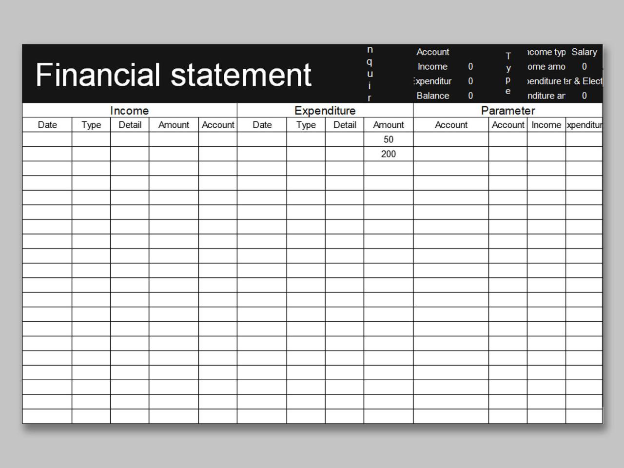 Financial report simple template allbusinesstemplates