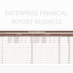 Financial report template sample examples excel word formats share