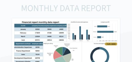 Financial report template sample examples excel word formats