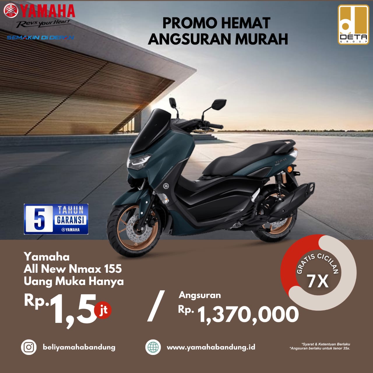 Promo kredit NMax di dealer Honda Bandung cicilan ringan