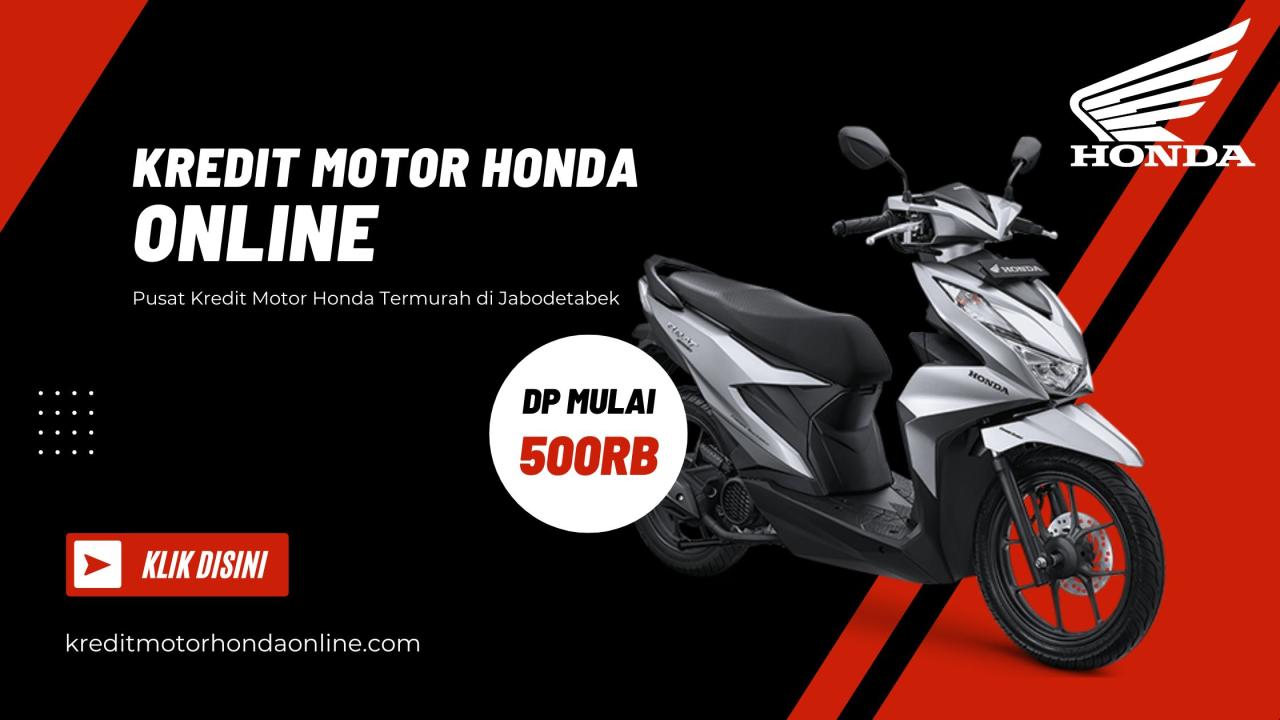 Brosur dan simulasi kredit motor Honda Cianjur