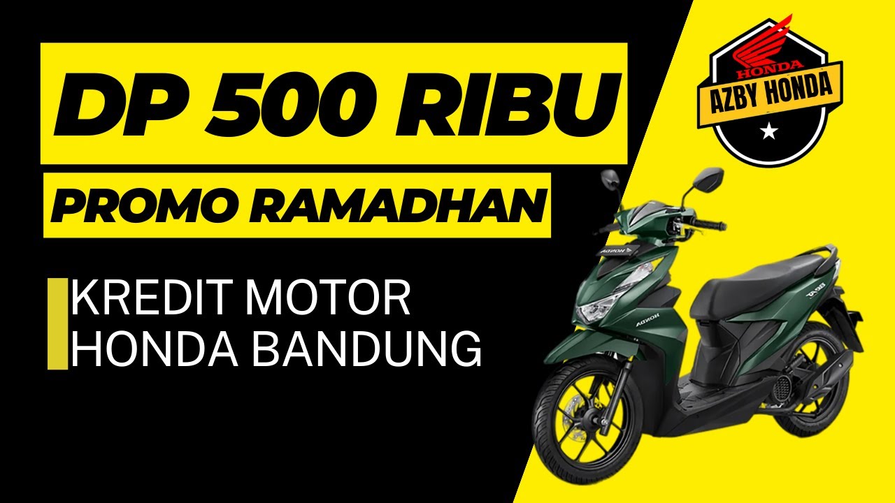 Brosur dan simulasi kredit motor Honda Palembang