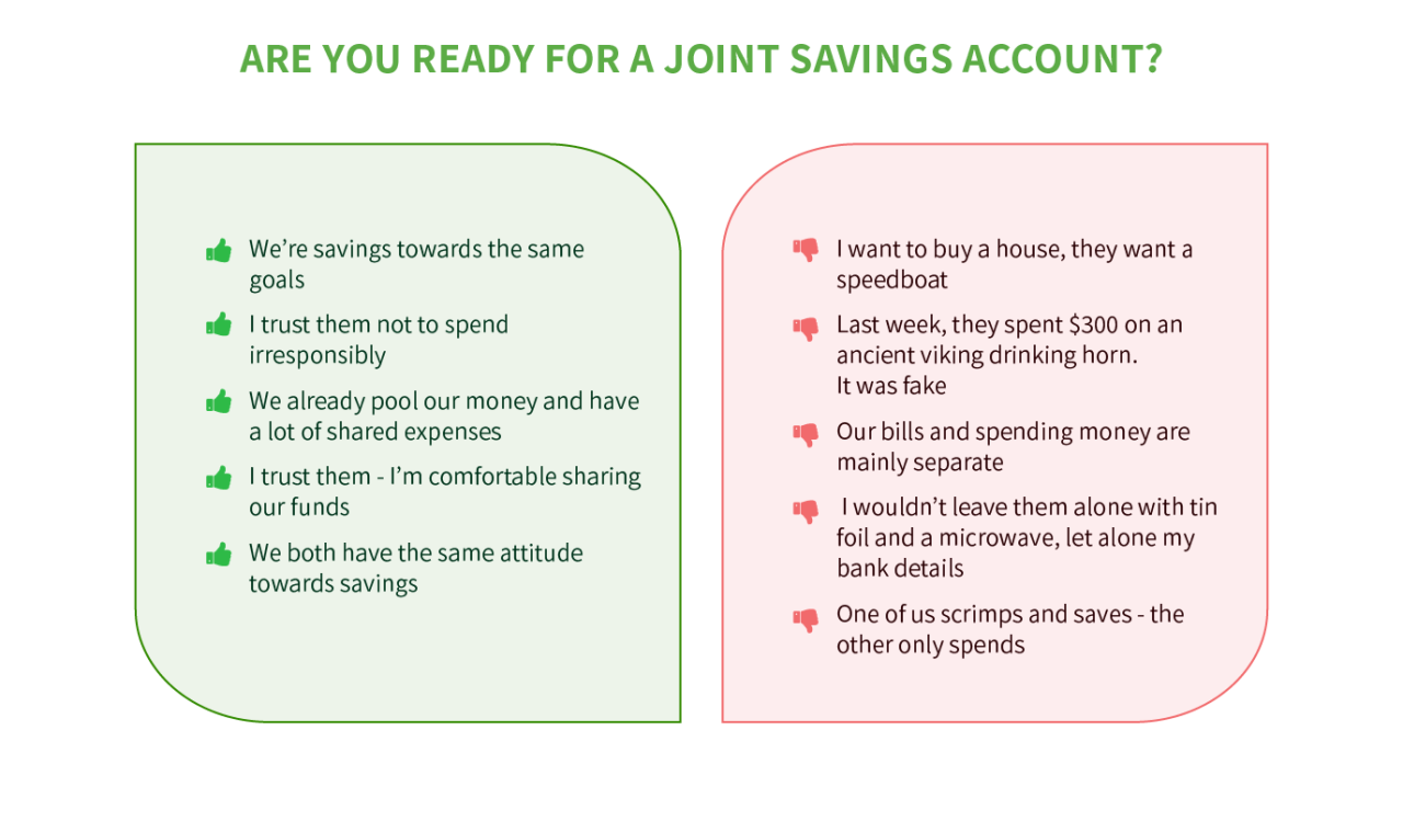 Joint finances accounts combining tricky bills