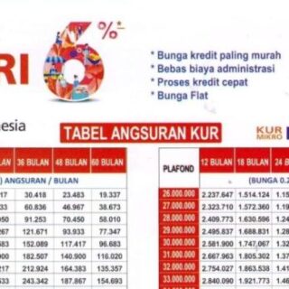 Jadwal angsuran KUR BRI 2022 untuk UMKM dengan plafon tertentu