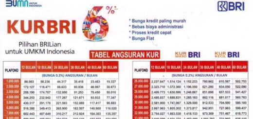 Jadwal angsuran KUR BRI 2022 untuk UMKM dengan plafon tertentu