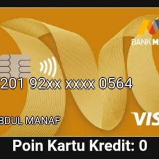 Persyaratan dan bunga kartu kredit Mega