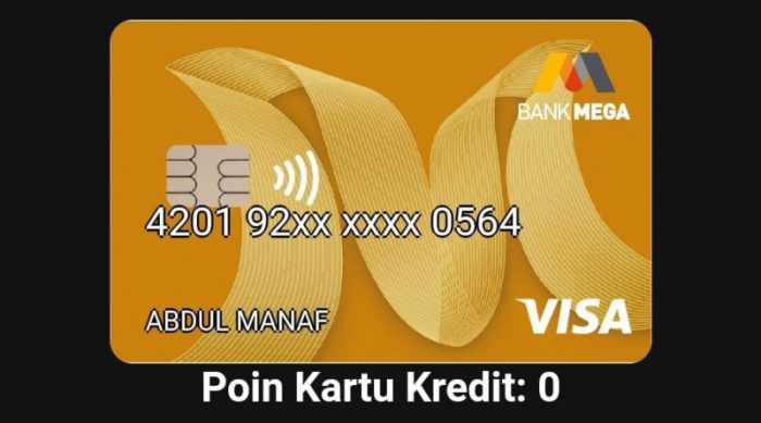 Persyaratan dan bunga kartu kredit Mega