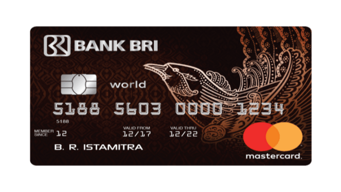 Daftar limit pinjaman bank bri untuk kartu kredit