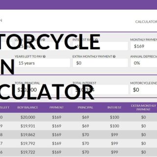 Calculator motorcycle loan payment kudospayments tax down