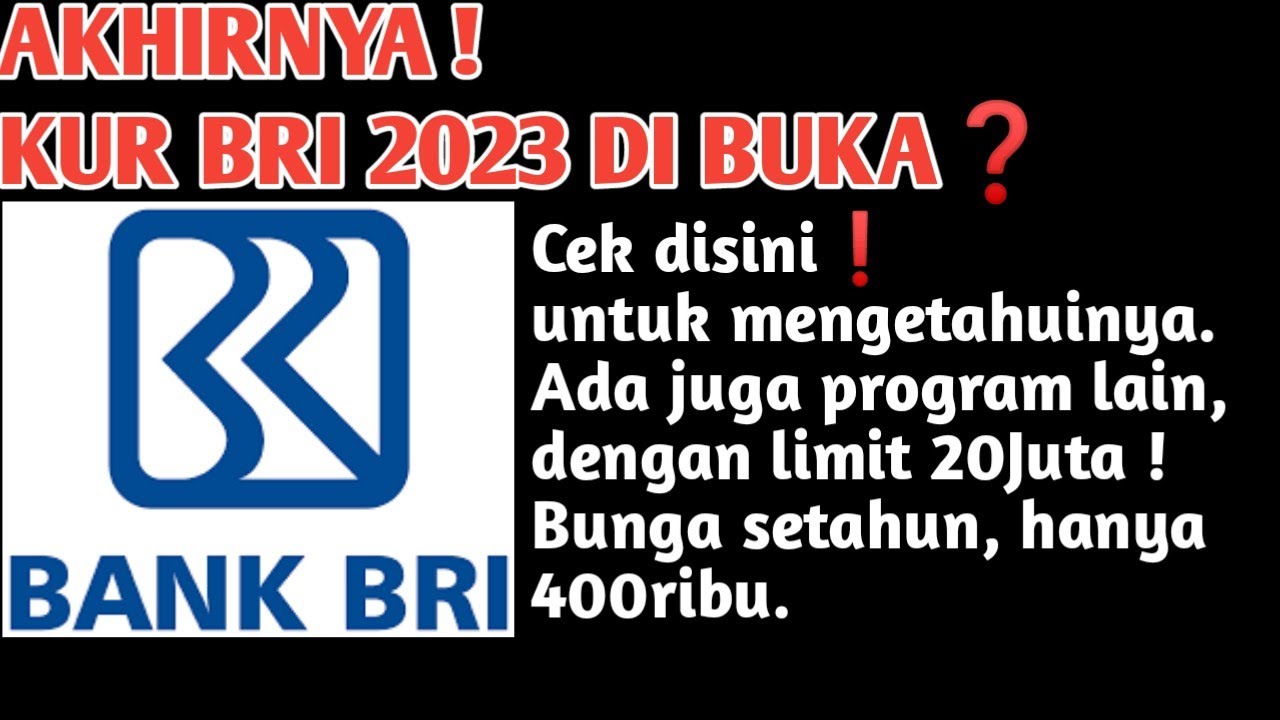 Jadwal pembukaan KUR BRI 2023 dan persyaratannya