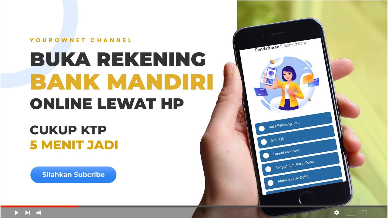 Cara mendaftar akun join bank mandiri online
