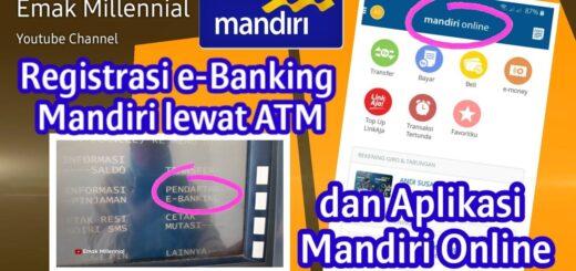 Mandiri melalui mesin banking mendaftar atm
