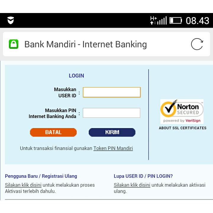 Mandiri livin virtual Cara mendaftar akun join bank mandiri online