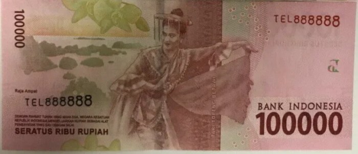 Berapa banyak angka nol pada nominal 10 juta rupiah